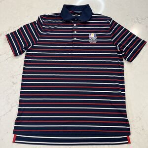 RLX Ralph Lauren Mens Large Striped Golf Polo Ryder‎ Cup 2020 Whistling Straits